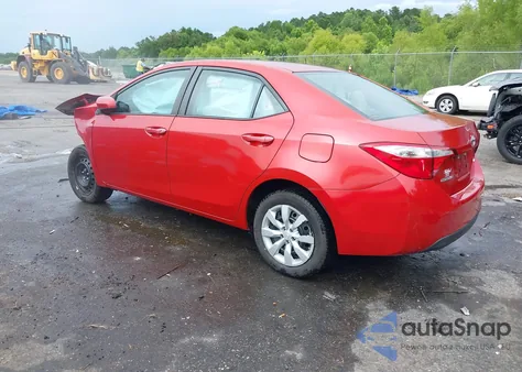 2016 Toyota Corolla Le из США, поврежденный, VIN 5YFBURHE4GP427067